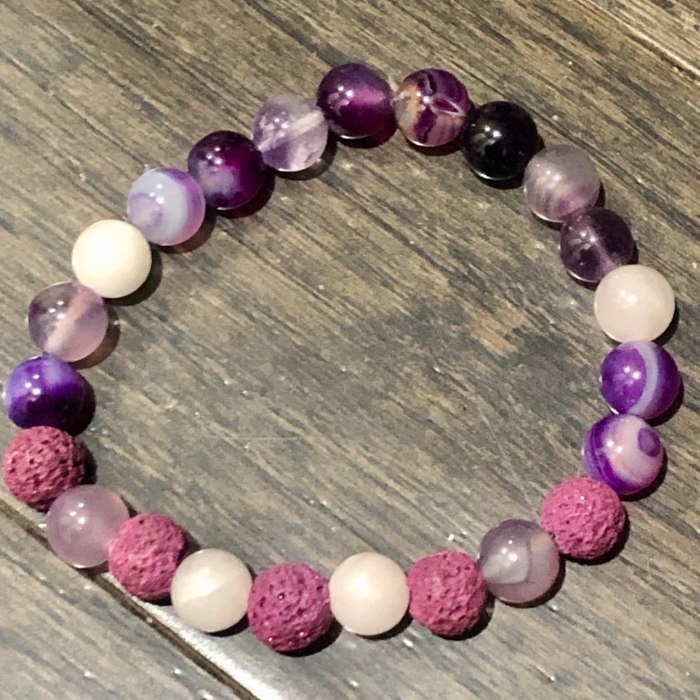 Essential oils lava bead bracelet
